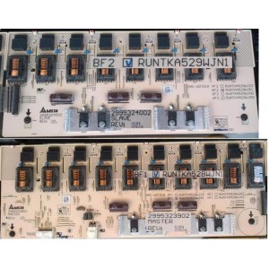SHARP LC52D77X INVERTER BOARDS RUNTKA528WJN1 RUNTKA529WJN1